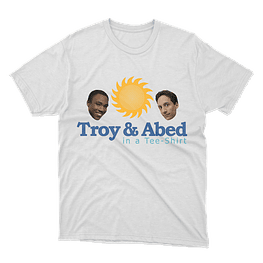 Polera Community Troy and Abed - BLANCO