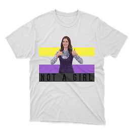 Polera The Good Place Not a Girl - BLANCO