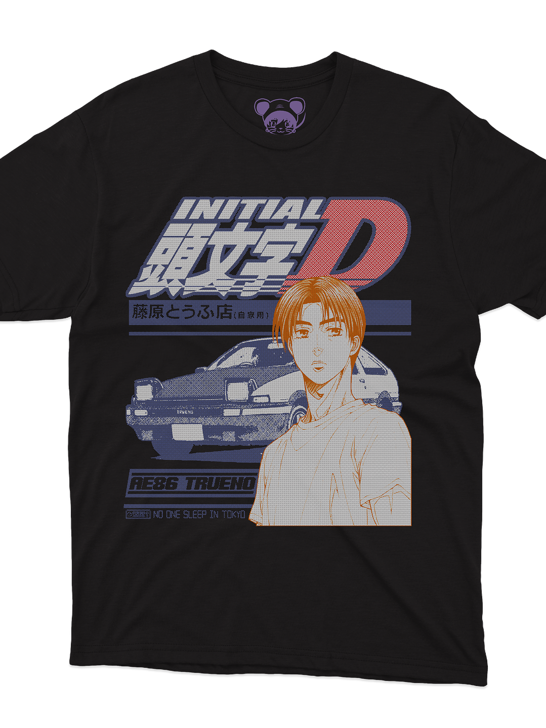Initial D Takumi AE86 TRUENO (Polera Regular Fit) 2