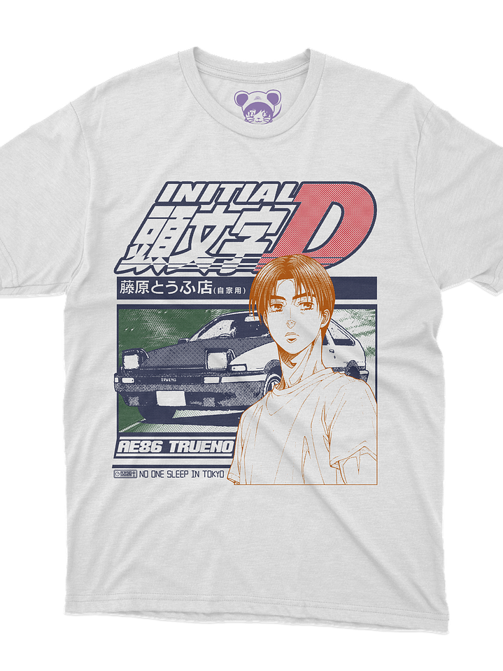 Initial D Takumi AE86 TRUENO (Polera Regular Fit) 1