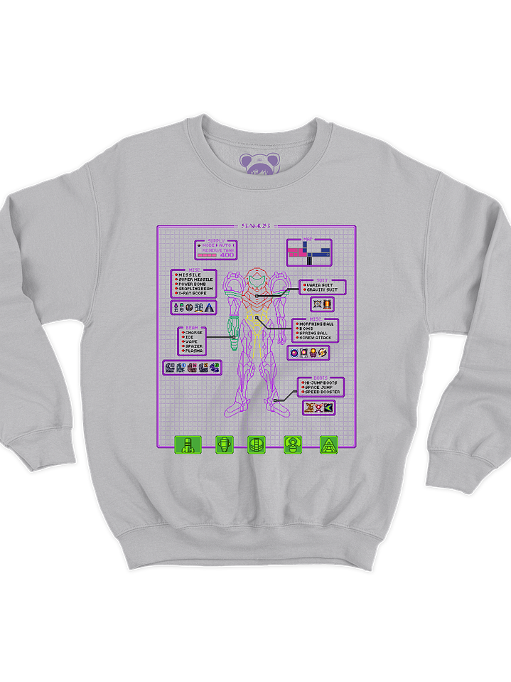 Super Metroid Hud (Polerón Cuello Polo) 2