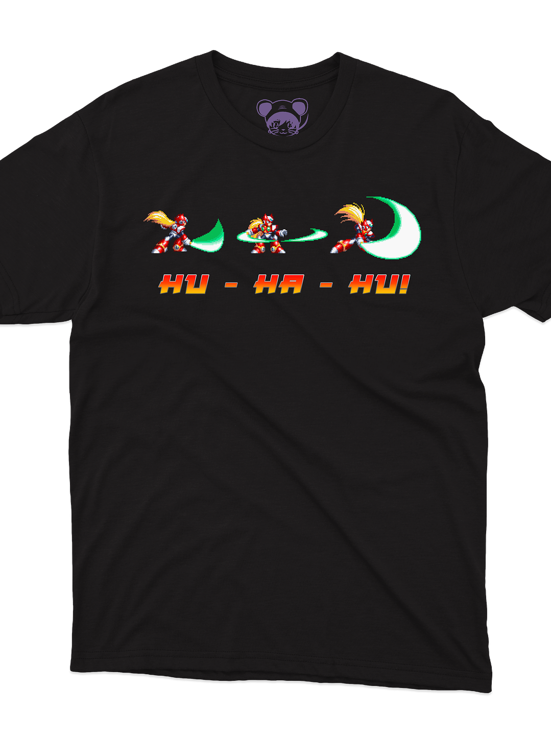 Megaman X Zero HU HA HU (Polera Regular Fit) 1
