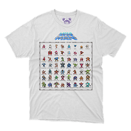 Polera Megaman NES - BLANCO