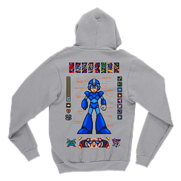 Hoodie Megaman X - GRIS CLARO