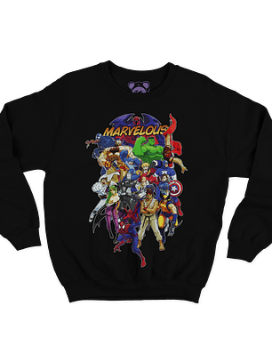 Marvel vs Capcom Marvelous (Polerón Cuello Polo)