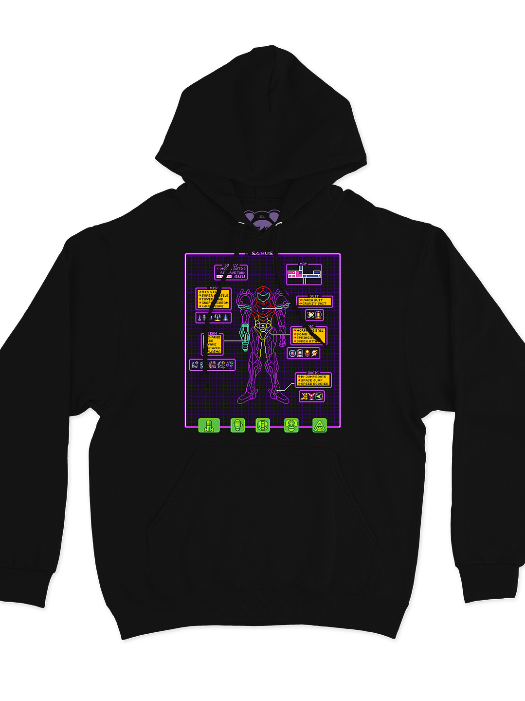 Super Metroid Hud (Hoodie) 1