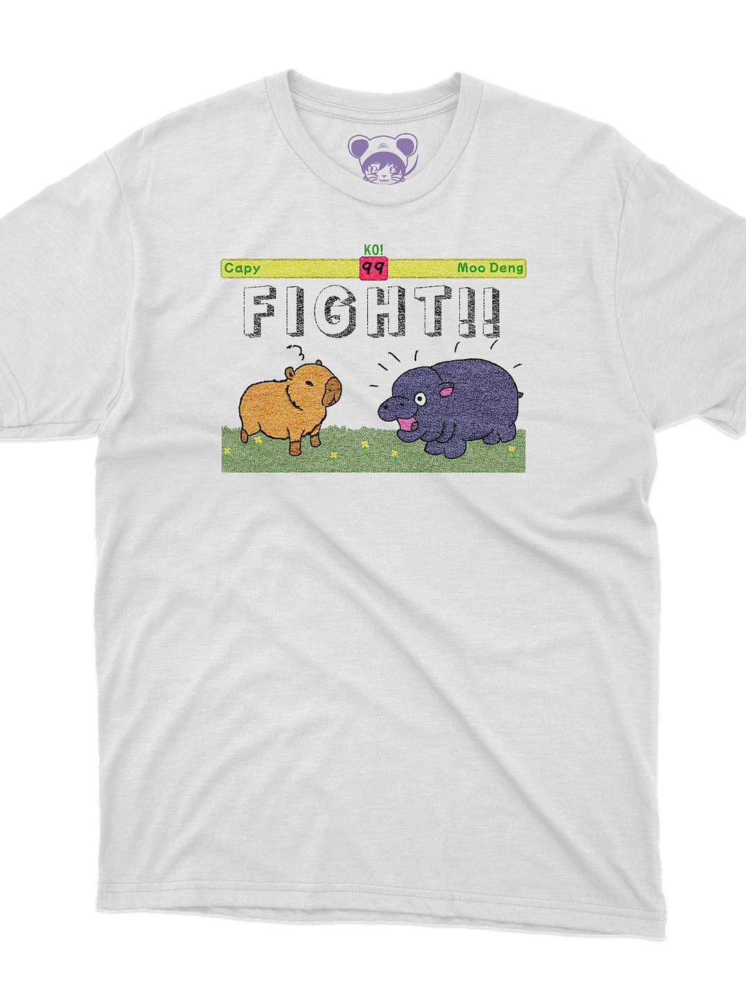 Capy vs Moo Deng (Polera Regular Fit) 1