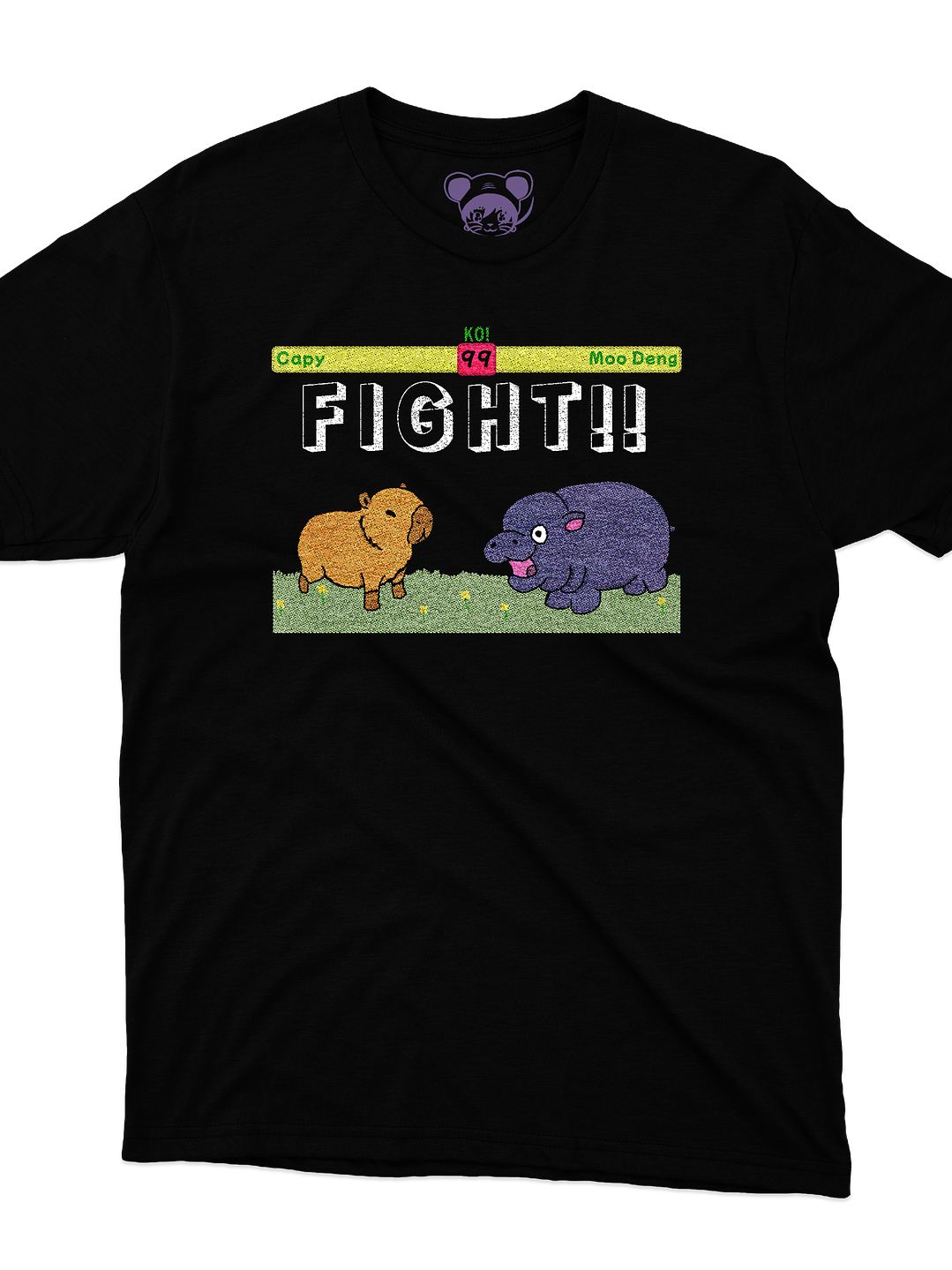 Capy vs Moo Deng (Polera Regular Fit) 2