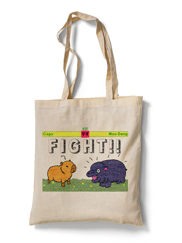 Capy vs Moo Deng (Totebag) 1