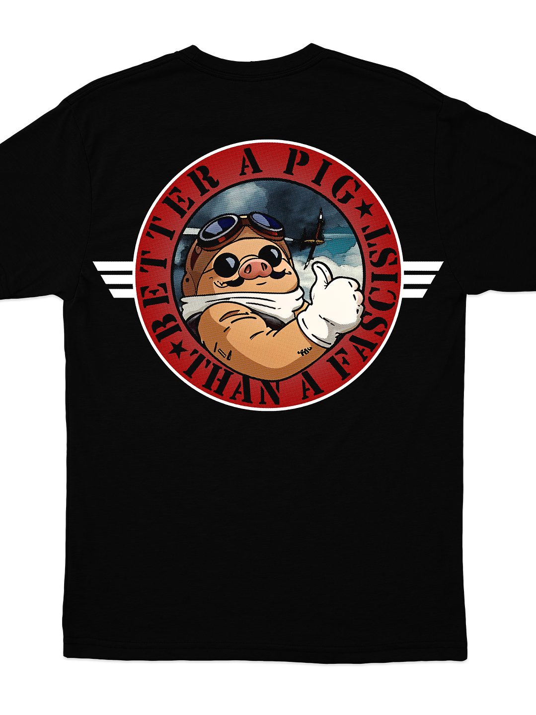 Porco Rosso Better a Pig (Polera Regular Fit) 6