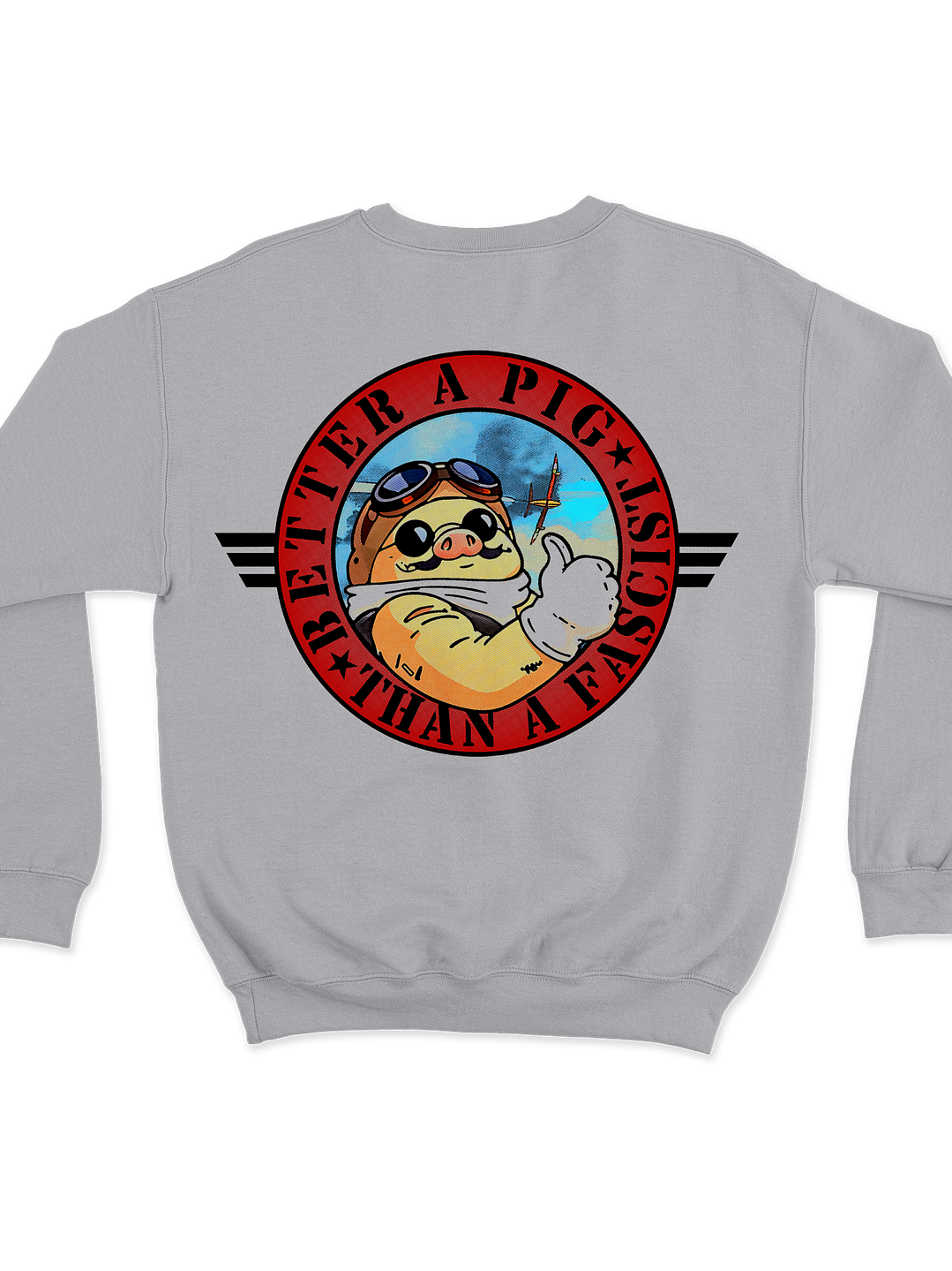 Porco Rosso Better a Pig (Polerón Cuello Polo) 3