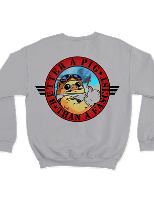 Porco Rosso Better a Pig (Polerón Cuello Polo)