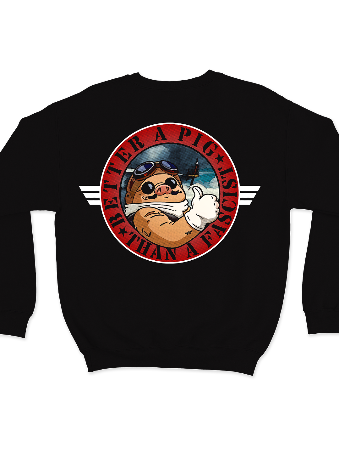 Porco Rosso Better a Pig (Polerón Cuello Polo) 5