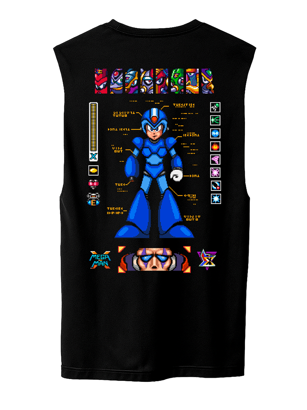 Megaman X (Polera Sin Mangas) 1