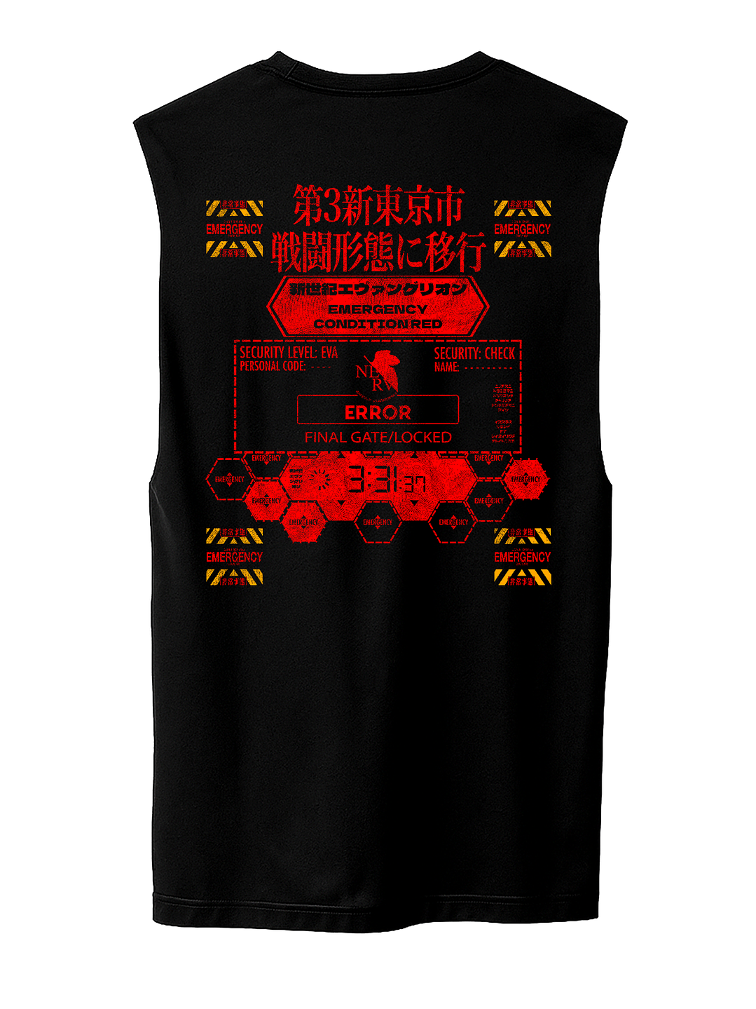 Evangelion Nerv (Polera Sin Mangas) 1