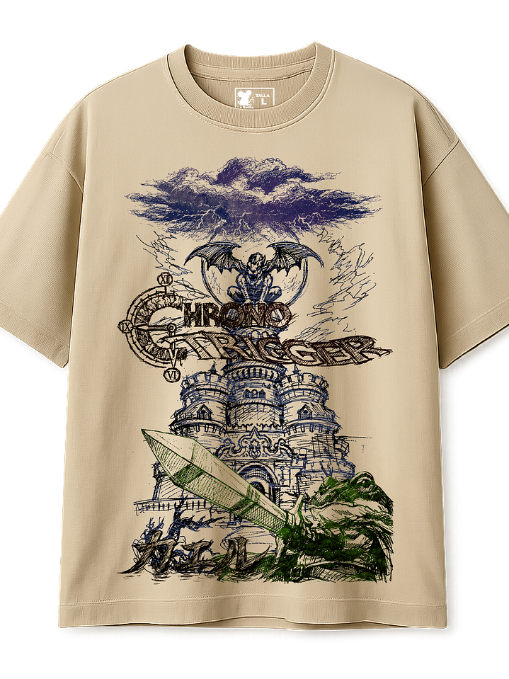 Chrono Trigger Frog Gigante (Polera Oversize) 1