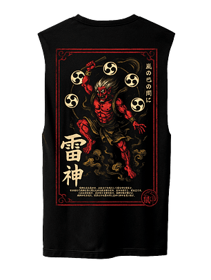 Shin'iki Sumi-e - Raijin (Polera Sin Mangas)