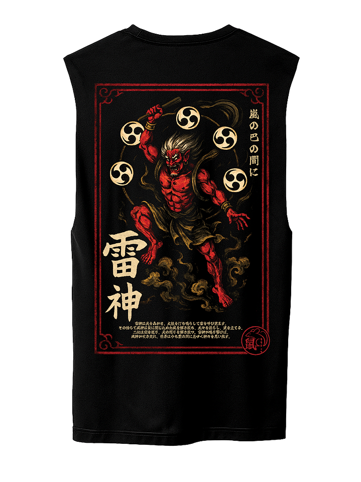 Shin'iki Sumi-e - Raijin (Polera Sin Mangas) 1