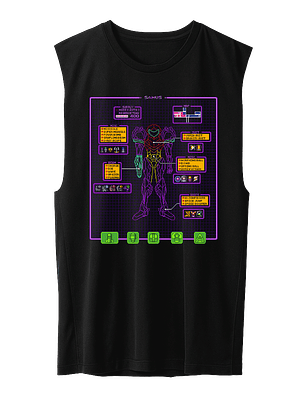 Super Metroid Hud (Polera Sin Mangas)