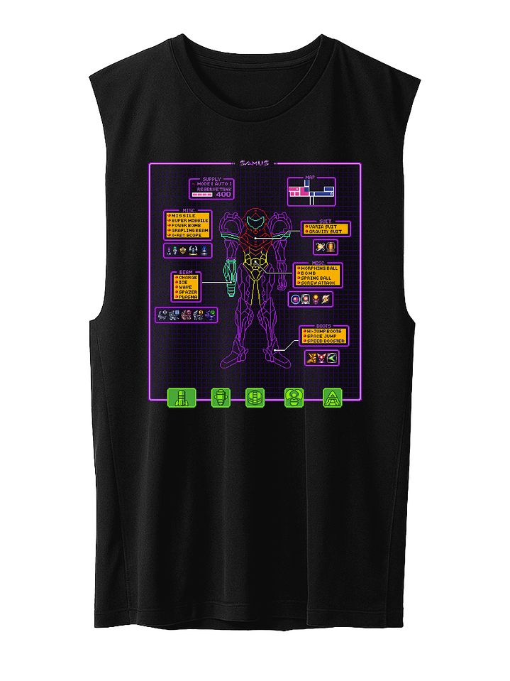 Super Metroid Hud (Polera Sin Mangas) 1