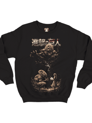 Darker Things -  Ymir, Attack on Titan (Polerón Cuello Polo)