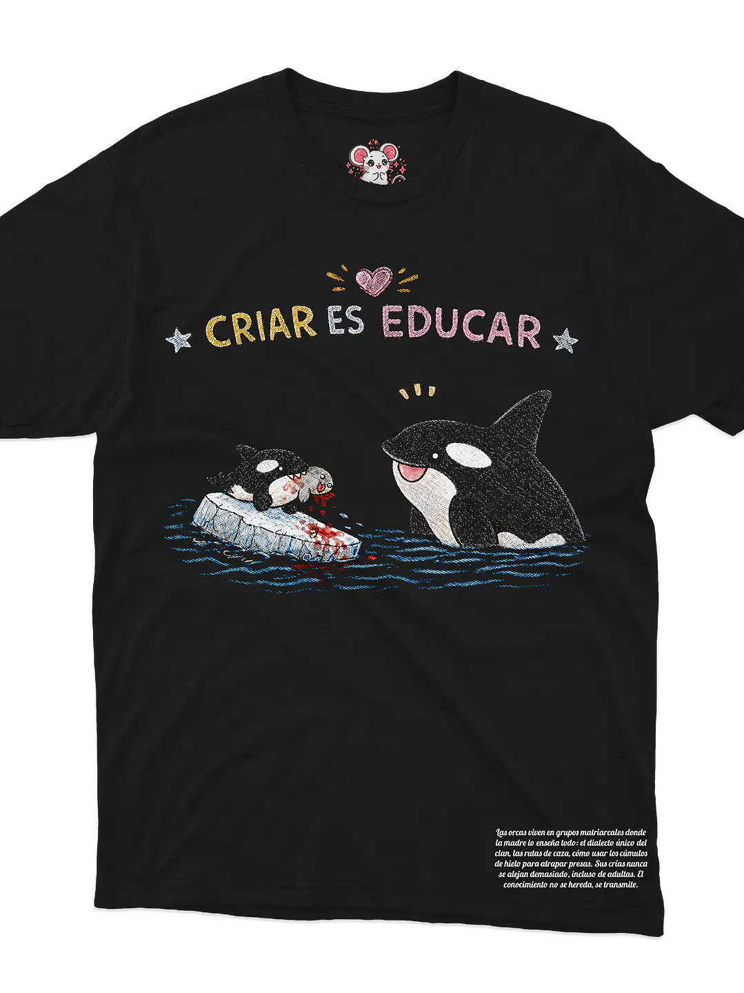 Orca - Criar es Educar (Polera Regular Fit) 1