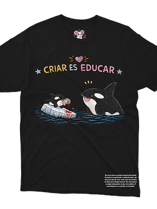 Orca - Criar es Educar (Polera Regular Fit)
