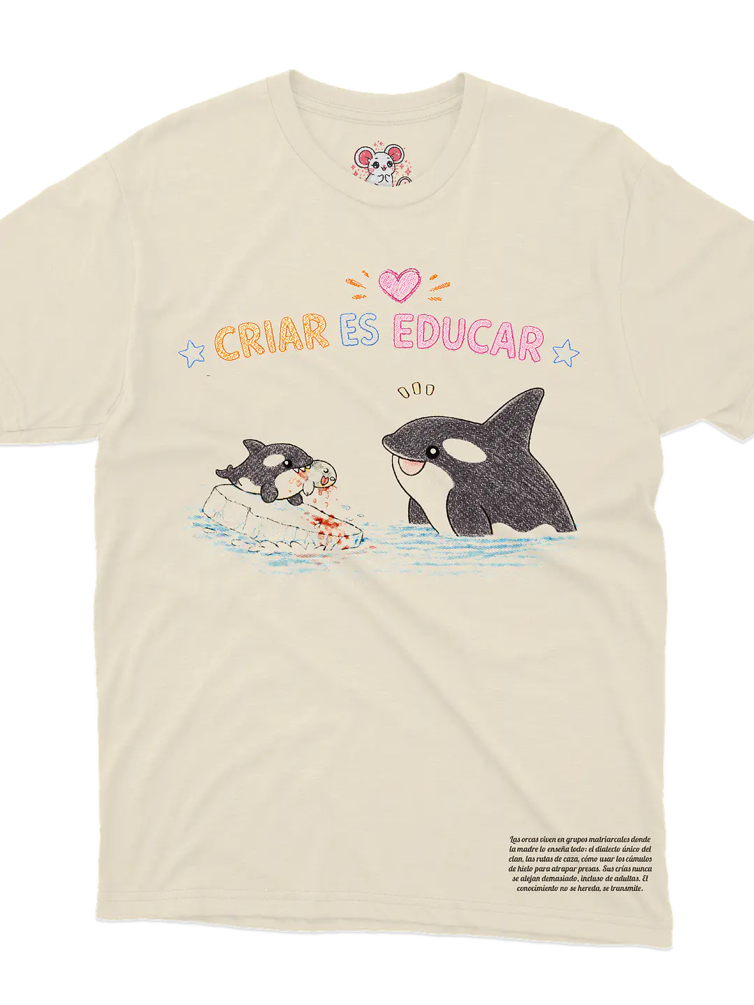 Orca - Criar es Educar (Polera Regular Fit) 2