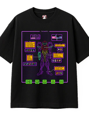 Super Metroid Hud XL (Polera Oversize)