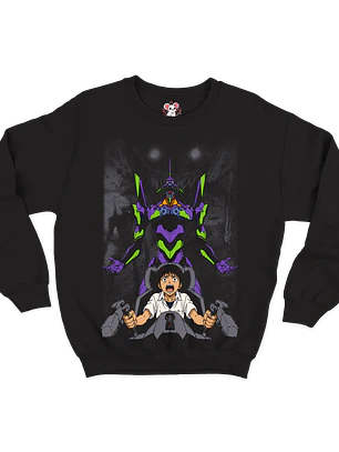 Darker Things -  Eva 01, Evangelion (Polerón Cuello Polo)