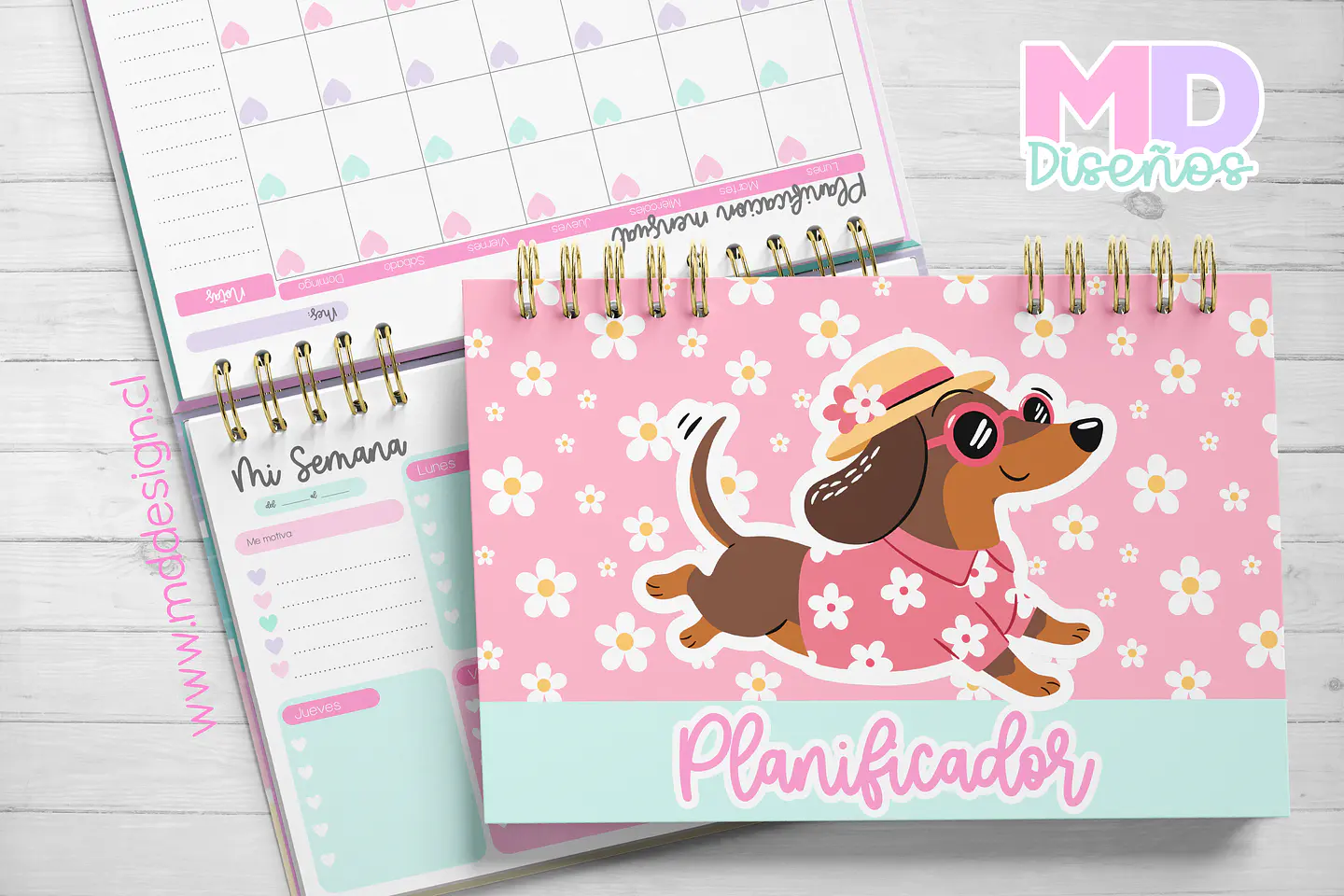 Planner Horizontal Salchicha love 2027 1