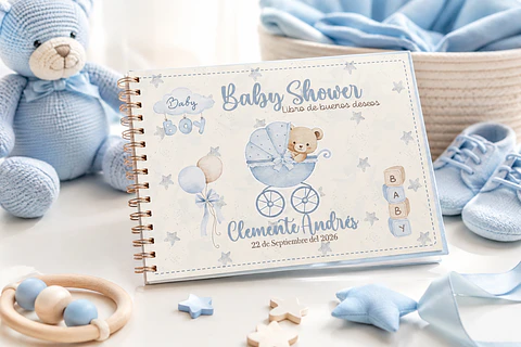 Libro buenos deseos Baby Shower