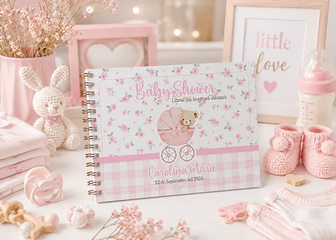 Libro buenos deseos Baby Shower