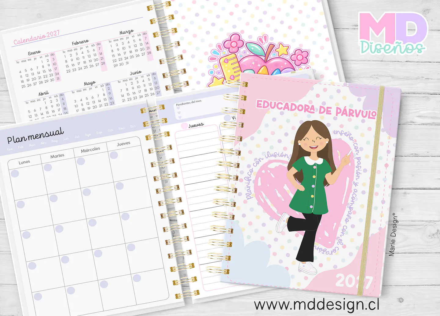 Planner Educadora de parvulos edición  2027 2