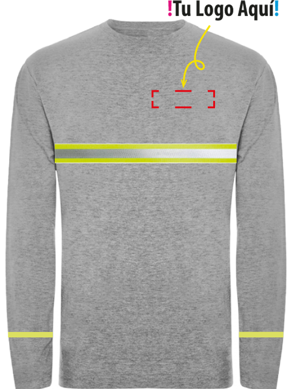 Polera Manga Larga Reflectante Unisex 2