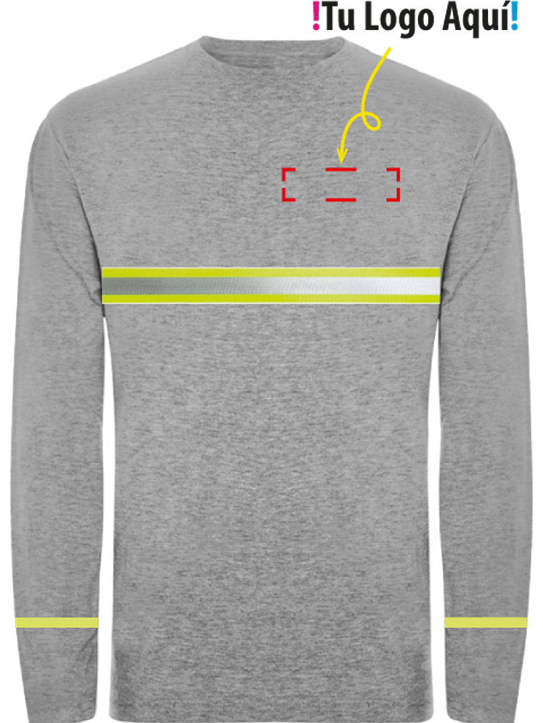Polera Manga Larga Reflectante Unisex 2