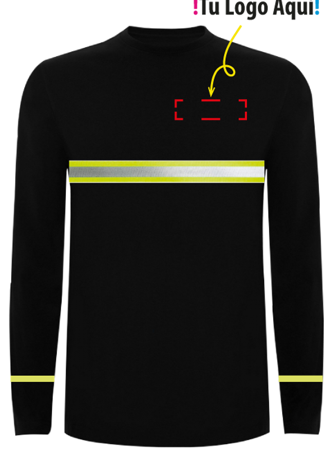 Polera Manga Larga Reflectante Unisex 1