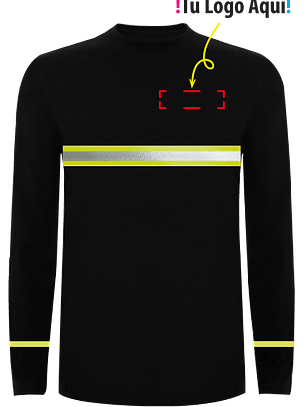 Polera Manga Larga Reflectante Unisex