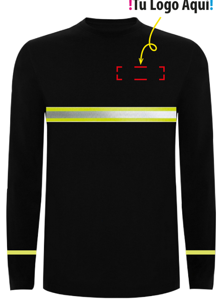 Polera Manga Larga Reflectante Unisex 1