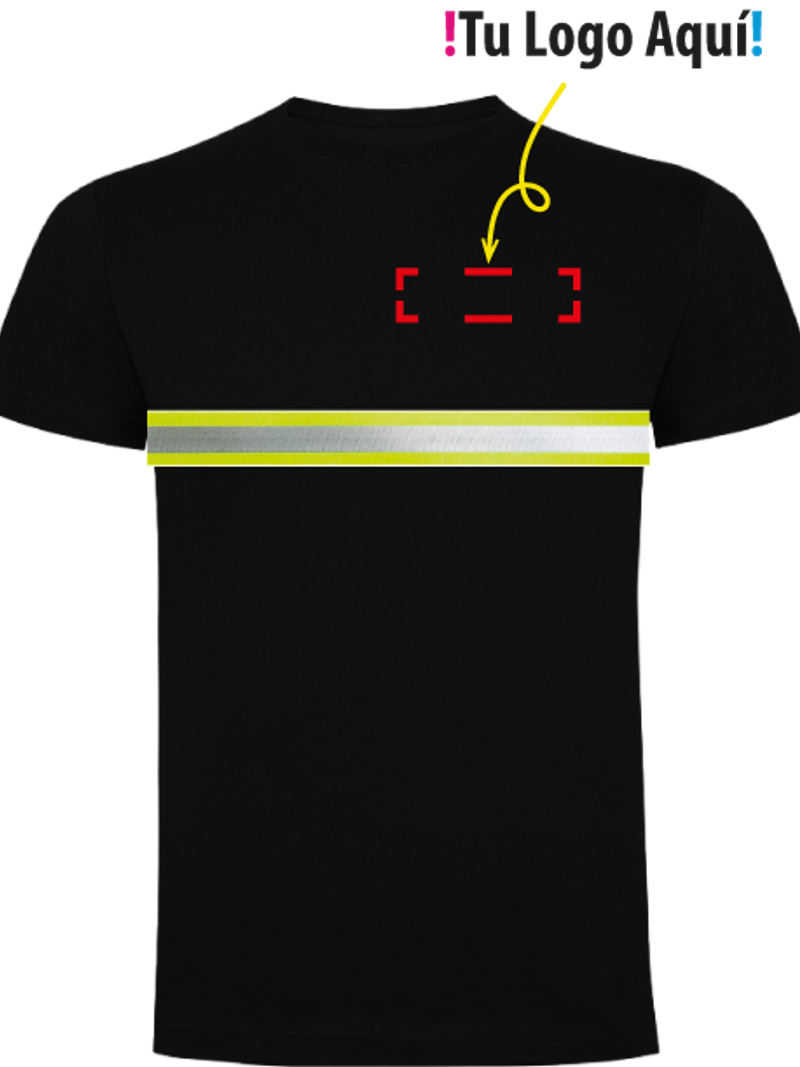 Polera Manga Corta Reflectante Unisex 1