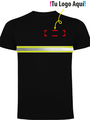 Polera Manga Corta Reflectante Unisex