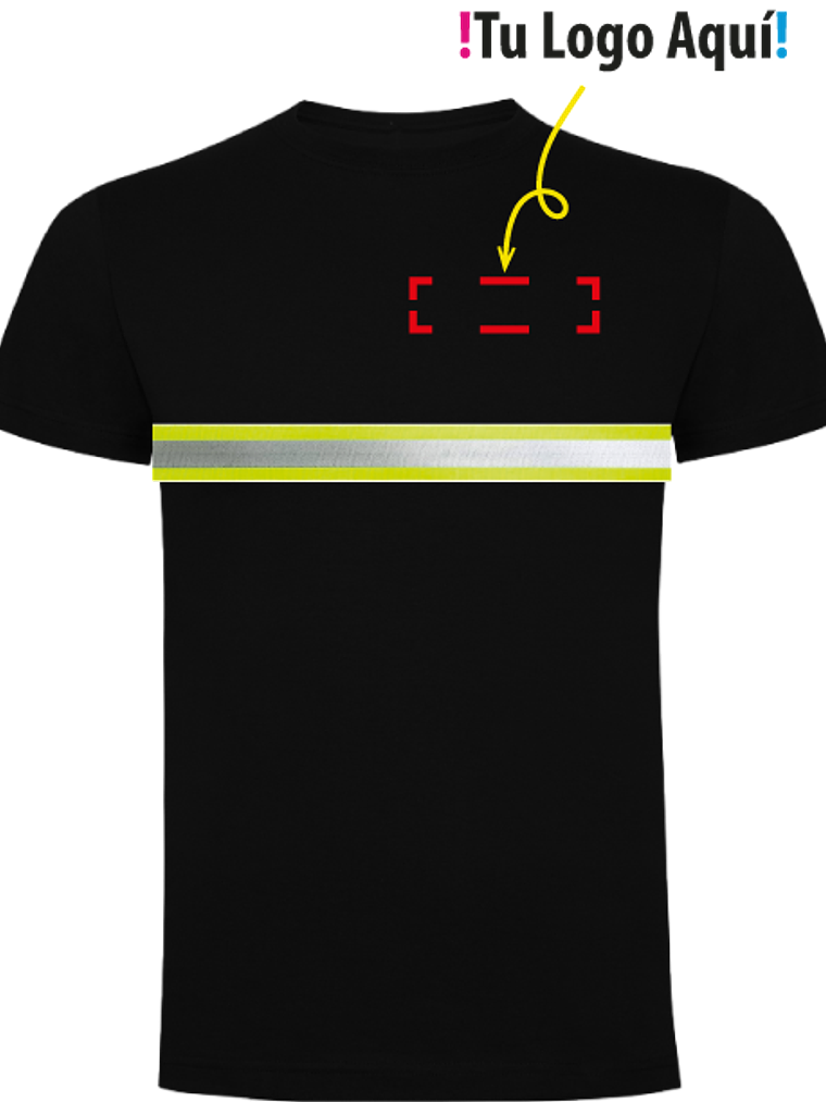 Polera Manga Corta Reflectante Unisex 1