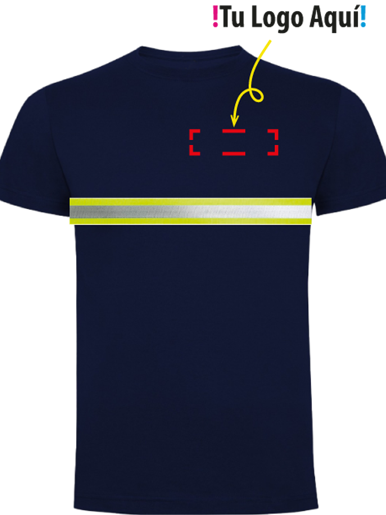 Polera Manga Corta Reflectante Unisex 3