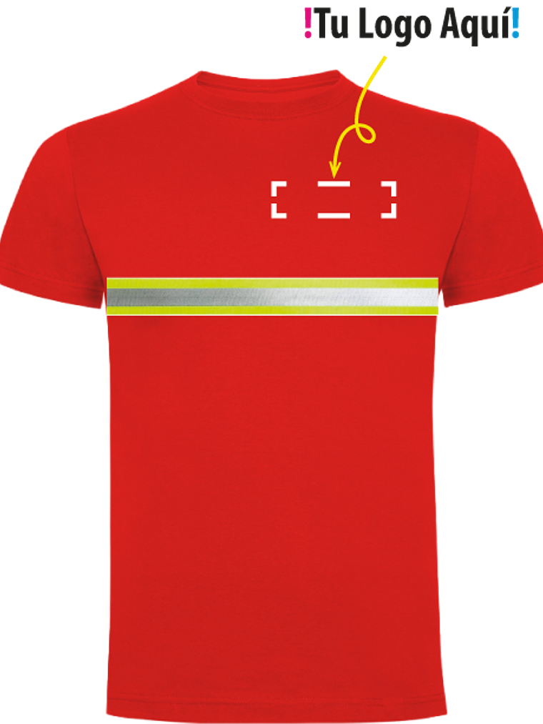 Polera Manga Corta Reflectante Unisex 4