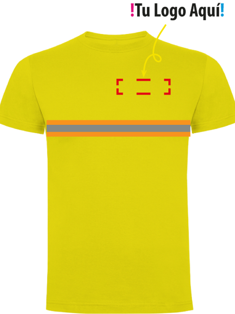 Polera Manga Corta Reflectante Unisex 5