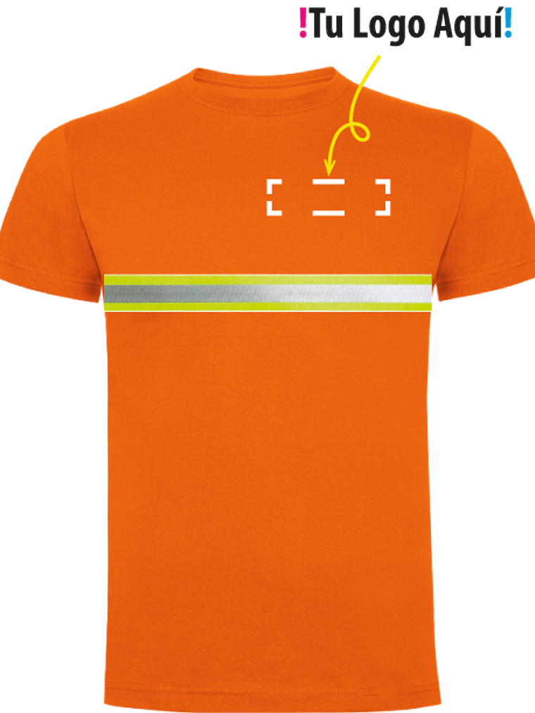 Polera Manga Corta Reflectante Unisex 6