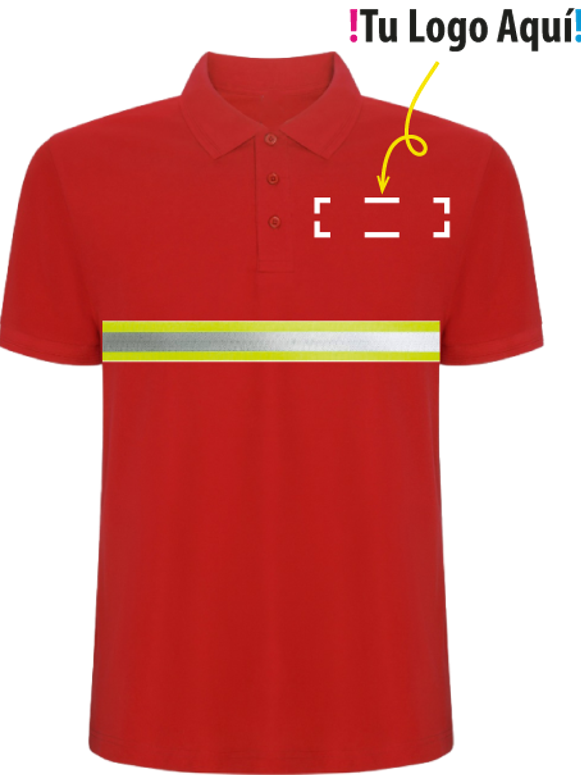 Polera Manga Corta Pique Reflectante Unisex 5