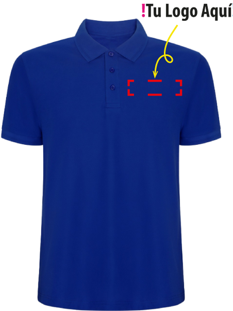 Polera Manga Corta Pique Unisex 4