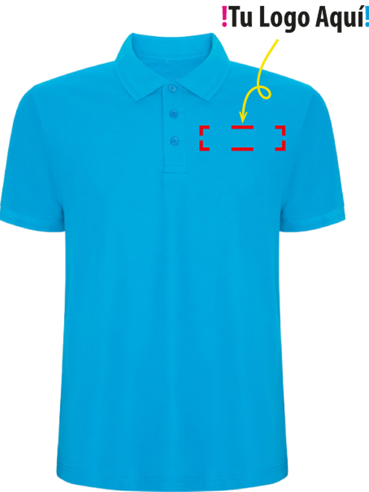 Polera Manga Corta Pique Unisex 6