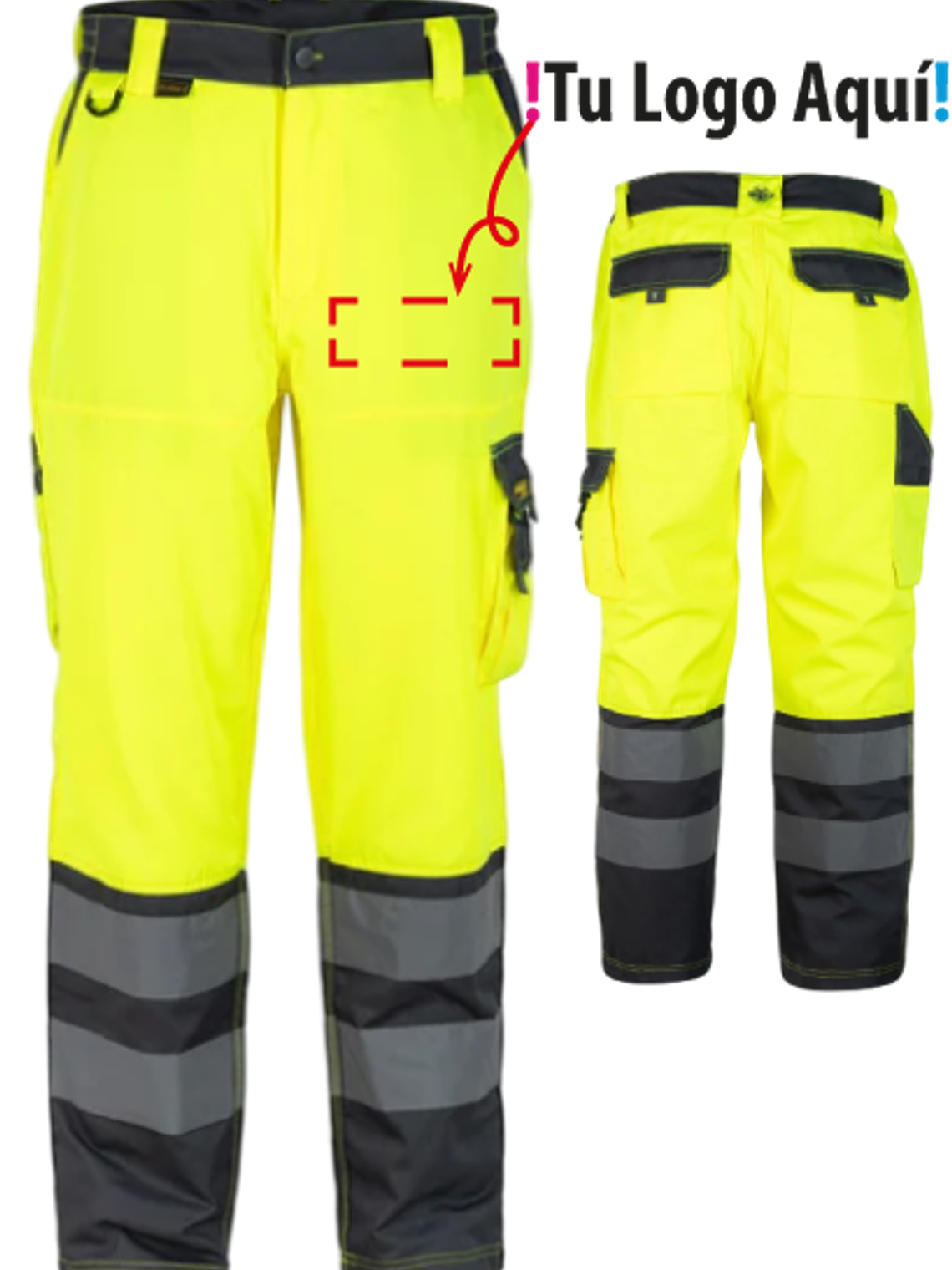 Pantalon Cargo Alta Visibilidad Clase 2 Bicolor 1